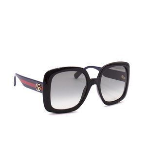NEW GUCCI GG0713S 001 BLACK BLUE GREY GRADIENT AUTHENTIC SUNGLASSES